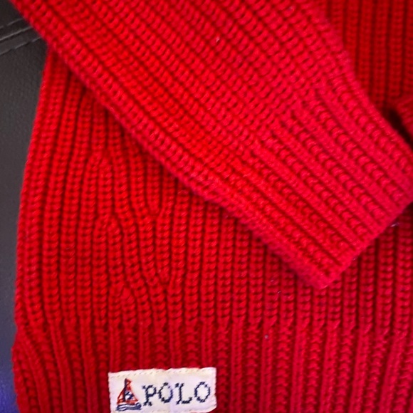 Ralph Lauren girl red knit sweater size 6x - Picture 4 of 7